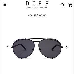 DIFF Koko Black Aviators